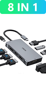USB C Docking Station Dual HDMI