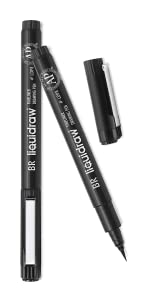 Liquidraw Drawing Pens Set Black Fineliner Pens Set Of 8 
