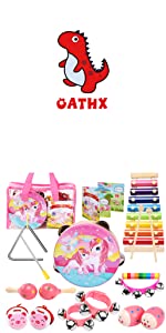 Oathx Baby Musical Toys for Toddlers 1-3 Kids'Drum Percussion Instruments
