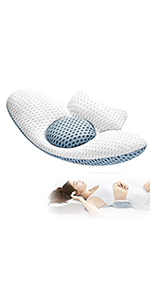 Idle Hippo Lumbar Pillow for Sleeping
