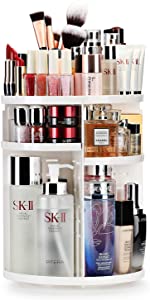 white makeup organiser