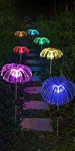 solar jellyfish lights