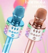 Kussla Microphone for Kids Bluetooth Microphone, Karaoke Microphone HI-FI Sound, Microphone Wirel...