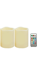 2 pcs colored candles