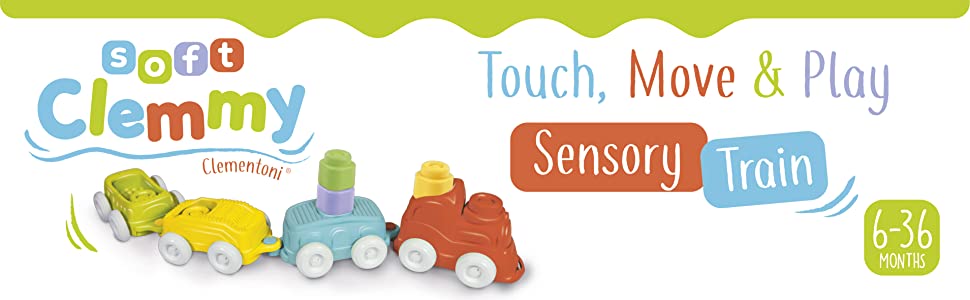 Clementoni train soft bricks clemmy