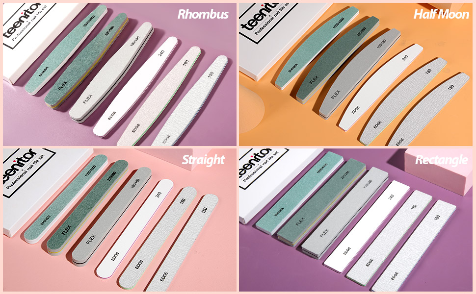 100/180 220/280 grit nail file