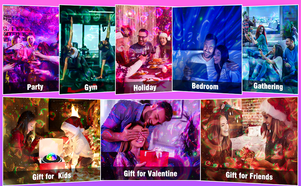 led light projector with remote