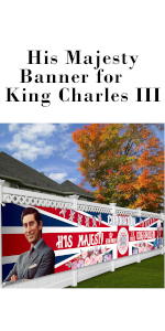 His Majesty Banner for King Charles III