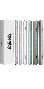 Teenitor Straight Professional Nail File Set