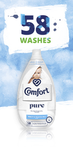Comfort Pure Fabric Conditioner Helps to smooth the fibres in your family's clothes