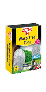 zero in, wasps away, deterrent, repeller, visual, wasps, outside, season, protection, garden, hang