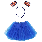  Union Jack Tutu Costume