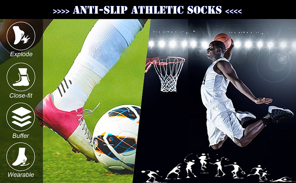 ANTI SLIP SOCK WITH GRIPS