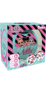 Asmodee | Dobble LOL Surprise | Card Game | Ages 6+ | 2-8 Players | 15 Minutes Playing Time