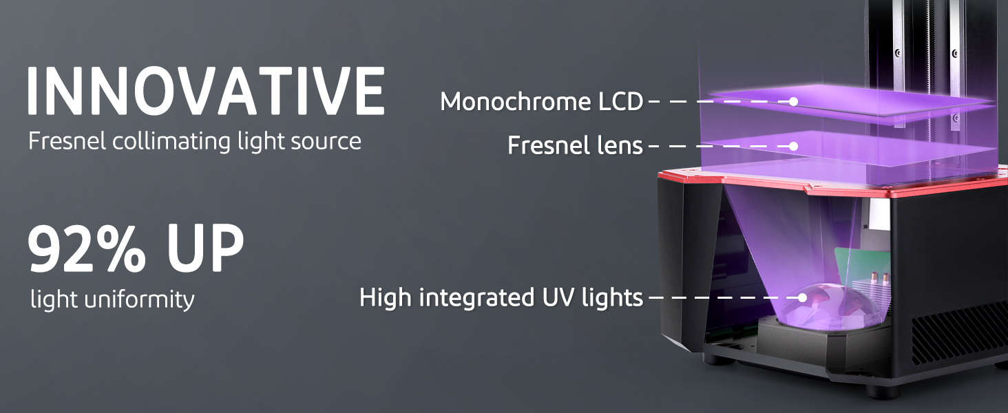 Fresnel collimating light source