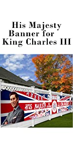 His Majesty Banner for King Charles III
