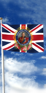 coronation flags king charles