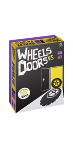 Wheels VS Doors Party Game Fun Family Ages 8+ 2-20 Players 30+ Minutes Format Games Matt Edmondson