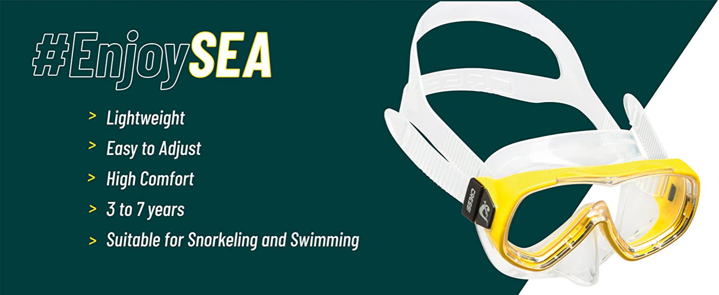Cressi Piumetta Snorkeling Mask Cressi Mask Snorkeling Equipment Kid Mask Cressi Kid