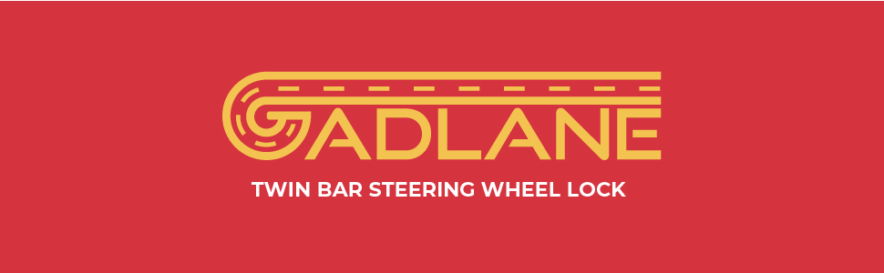 GADLANE twin bar steering wheel lock for car security car lock anti-theft device car steering lock