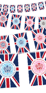  King Charles III Coronation Bunting With Official Coronation Logo