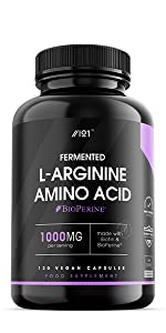 Alpha01 Fermented L-Arginine with BioPerine & Biotin Capsules - 1000mg