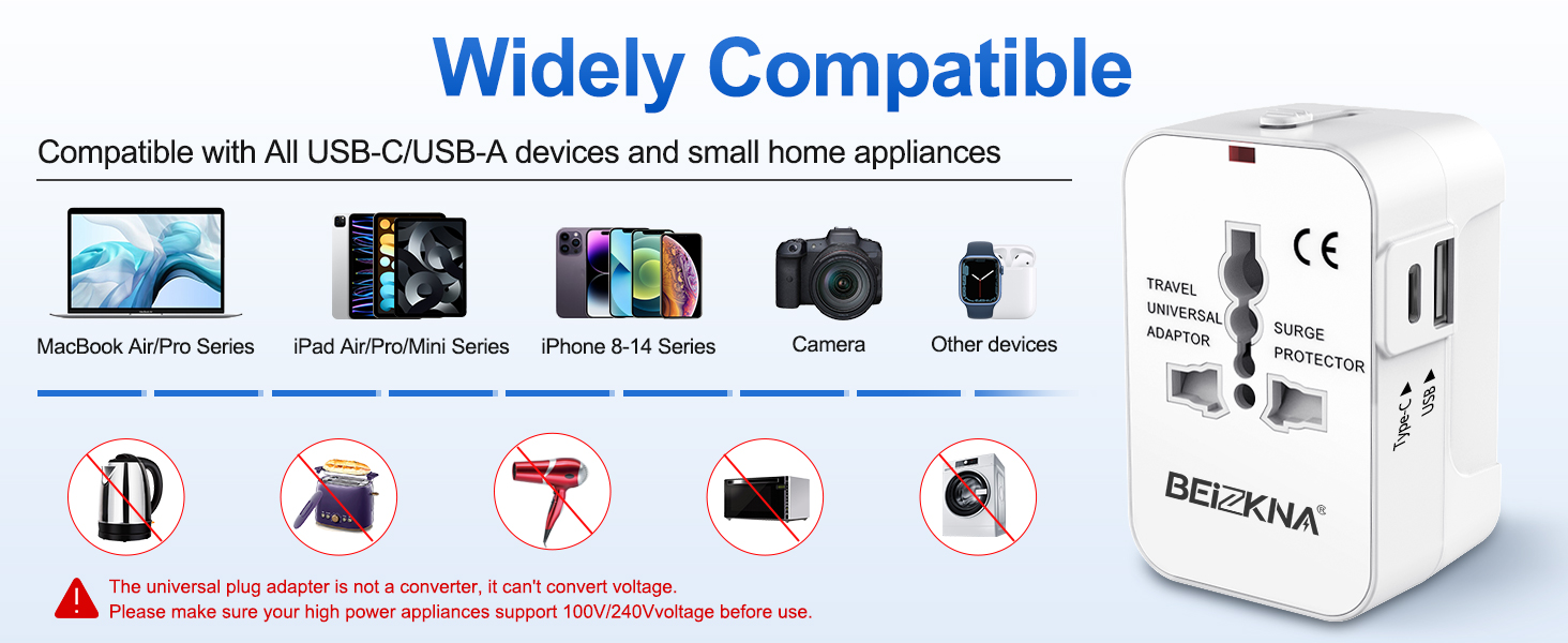 travel plug adapter worldwide