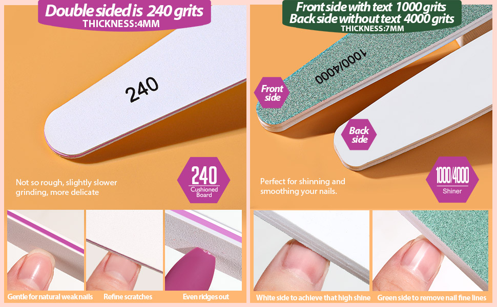 Double Side 150 grits 180 grits