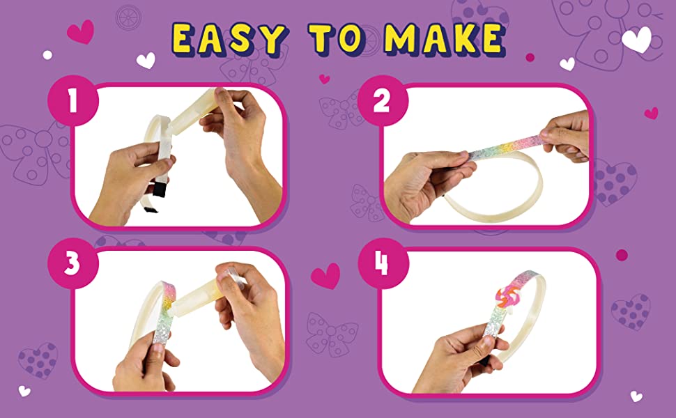 crafts for kids ages 4-8 girls little girl hair accessories diy kits for kids girly gifts for girls
