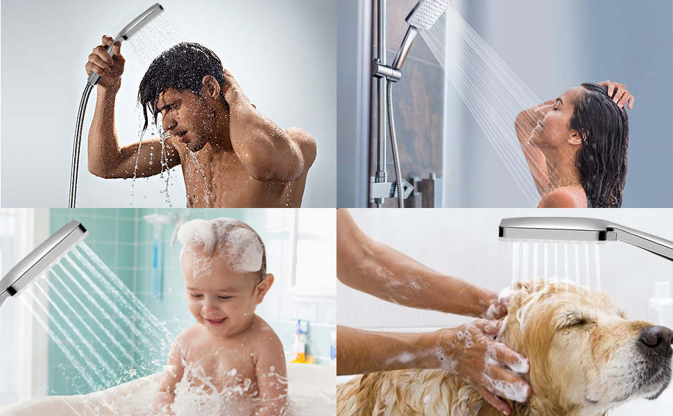 shower heads to increase pressure