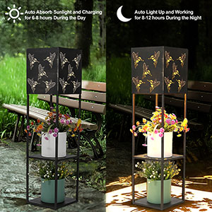 Solar Butterfly Hollowed Out light