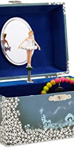 Musical Jewelry Box with Swan