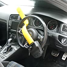 CAR VEHICLE ANTI-THEFT DEVICE LOCKING BAR STEERING WHEEL