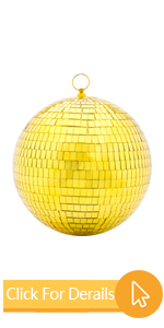 gold disco ball