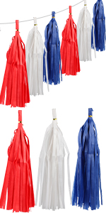 Red White and Blue Tassel