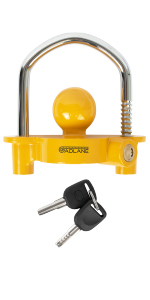 GADLANE Universal Trailer Hitch Lock Robust Caravan Hitch Lock Tow Ball Trailer Lock Security Kit