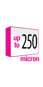 Up to 250 micron