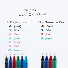 V5 Liquid Ink Rollerball Pens