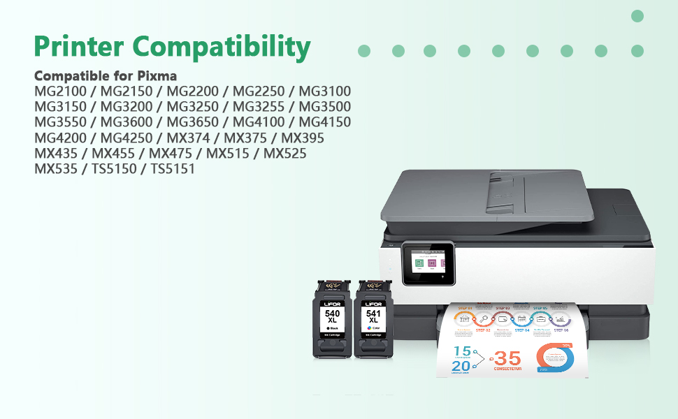 canon 540xl 541xl twin pack canon ink cartridges 540 and 541