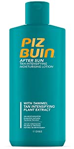 sun cream piz buin pizbuin tan intensifying moisturising lotion SPF tanimel