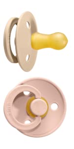 Bibs pacifier, danish design, natural rubber, colour