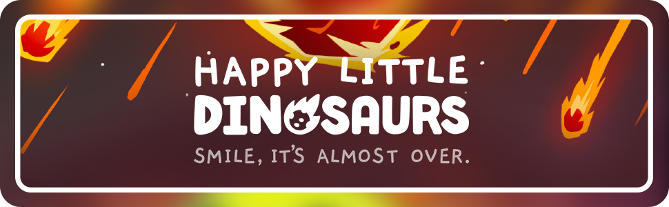 TeeTurtle Happy Little Dinosaurs Base Board Game Ages 8+ 2 to 4 Players 30 - 60 Minutes Playing Time