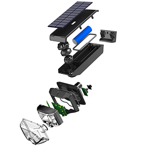 High efficiency solar power spolight