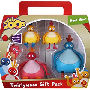 Twirlyoos, great bighoo, great big hoo, chickedy, chick, figurine set, twirlywoos figures