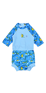 happy nappy sunsuit crocodile swamp