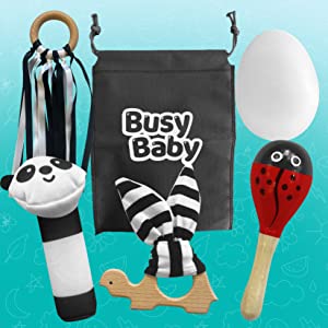 baby black and white sensory toys
