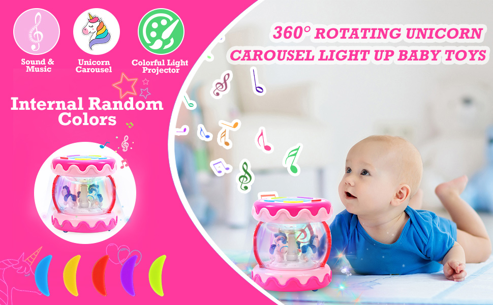 Unicorn light up & musical baby toys 6 12 18 months 1year old