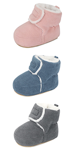 Baby Booties Shoes Boy Girl Newborn 0 3 6 12 18 Months Infant First Baby Boots Slippers Size 2 4 UK