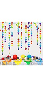 Colorful Heart Garland
