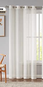 linen sheer curtain